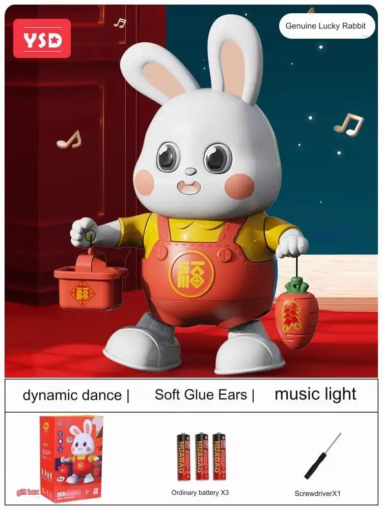 Interactive Singing Dancing Bunny Toy - Head Up Training for Babies 0-12 Months