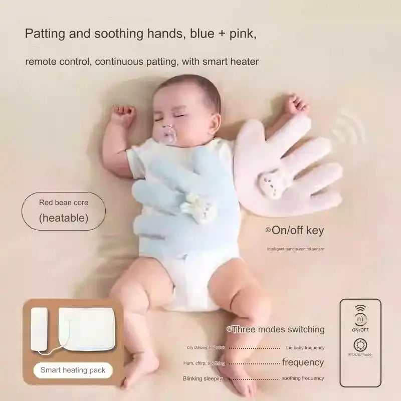 Sleeping Palm Baby Sensory Toy - Soft Plush Comfort Companion for Newborns & Infants