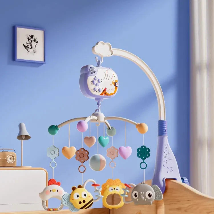 Musical Baby Crib Mobile - Spinning Bed Bells with Soothing Melodies for Newborn Sleep & Development
