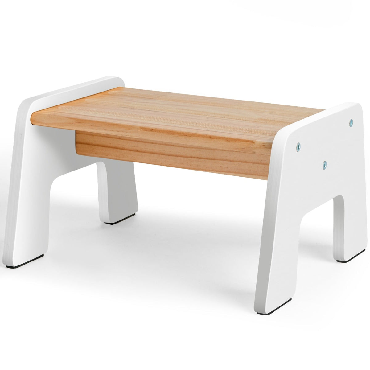 1-Step Wooden Stool for Kids(Multi-Purpose Step Stool for Kitchen, Bath, and Potty Training)