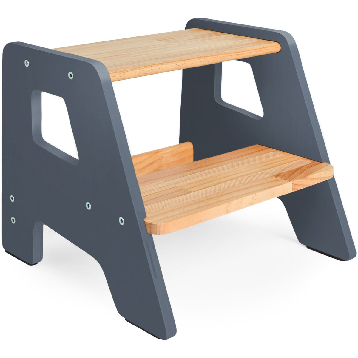2-Step Wooden Stool for Toddlers(Step Stool for Children Ages 2+)