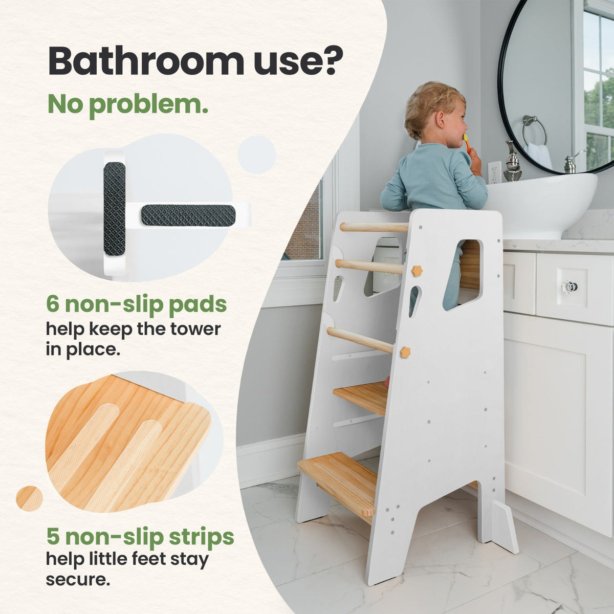 Montessori Toddler Tower - Adjustable Kitchen Stool Helper