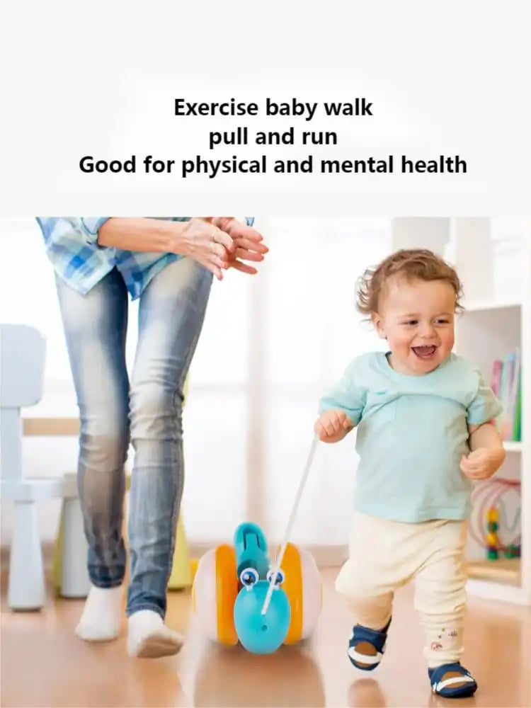 MEACAOFG Snail leash toys electric reptile fibre rope luminous 1-2 years old 3 children educational boys girls baby net red