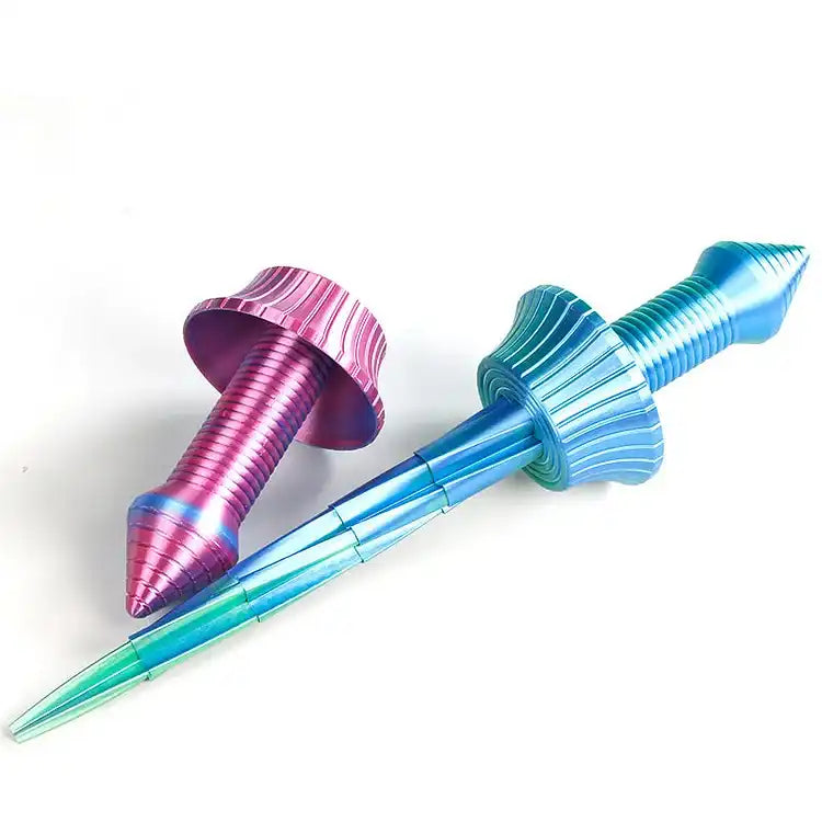 MEACAOFG 3D Printed Radish Toy Knife 3D Luminous Carrot Gravity Knife Fidget Toys Children Decompression Push Card Toy 3D Printing Glowing Carrot Knife Christmas Toy