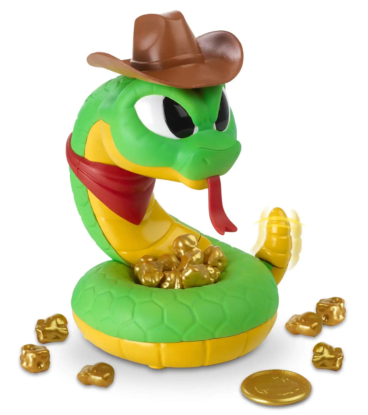 MEACAOFG Electric rattlesnake toys snake tail scary children's desktop parents and children interact with the whole person spoof creative games trickery