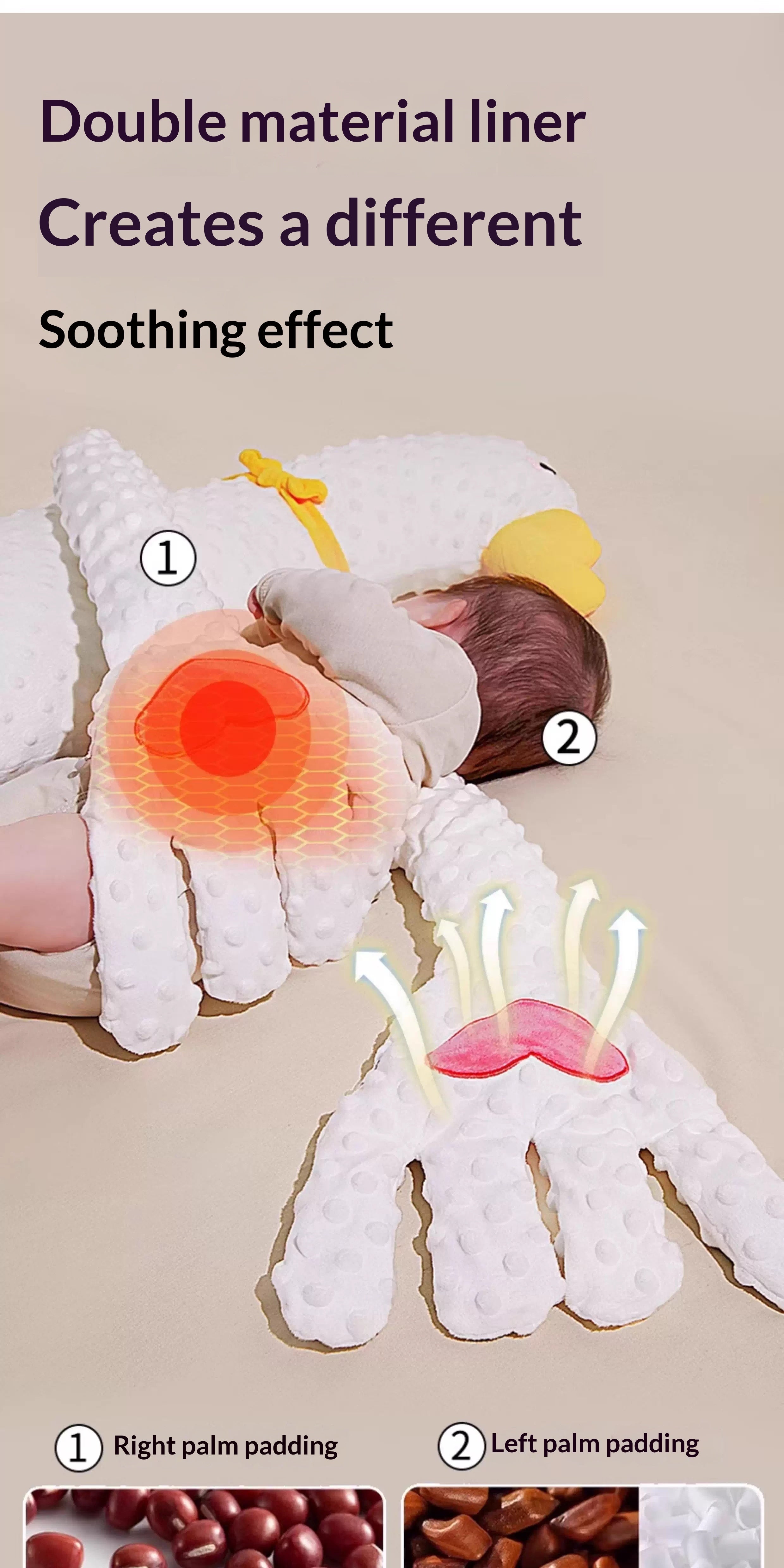 Premium Baby Soothing Pillow Toy - 3-in-1 Sleep Aid & Comfort Companion for Newborns 0-12 Months