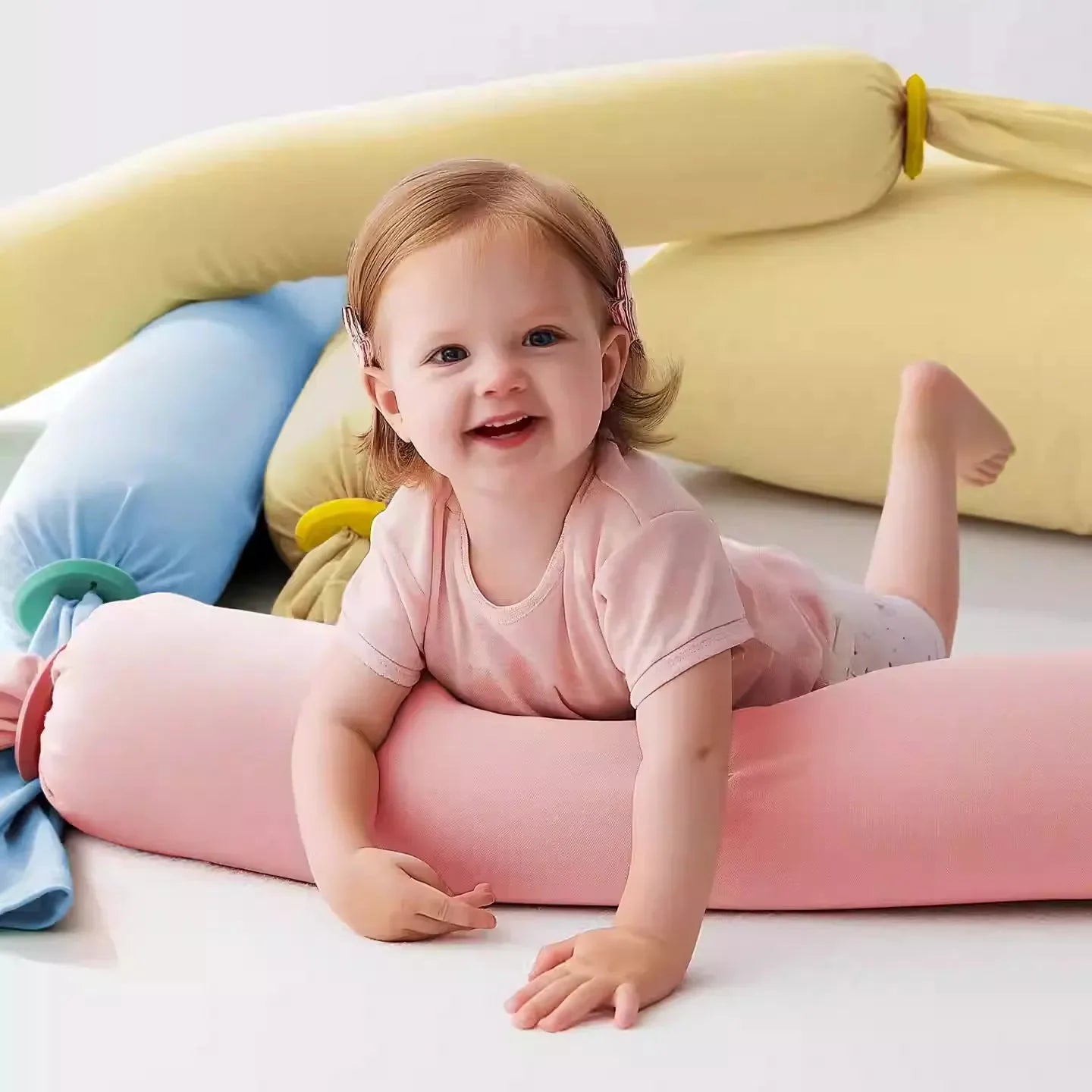 Premium Baby Memory Foam Pillow - Organic Cotton Cover for Newborn Head Support