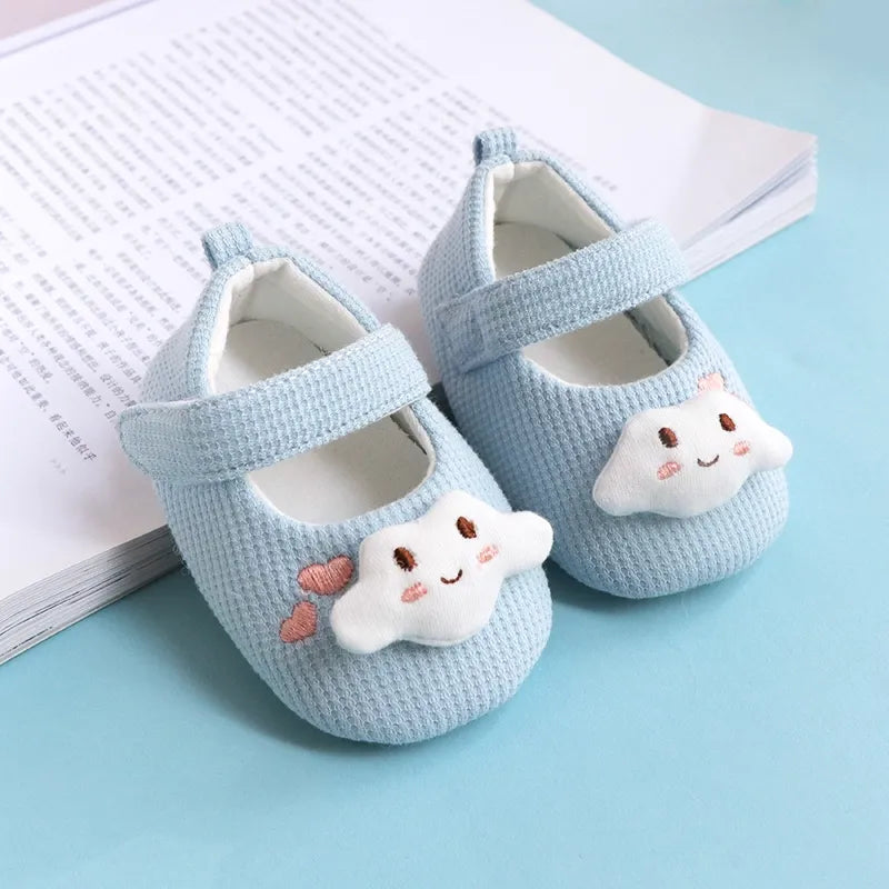 Premium Baby Girl Shoes Size 20 - Soft Sole First Walking Shoes