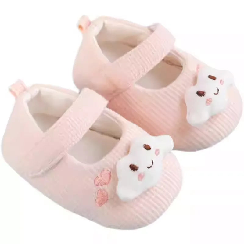 Premium Baby Girl Shoes Size 20 - Soft Sole First Walking Shoes