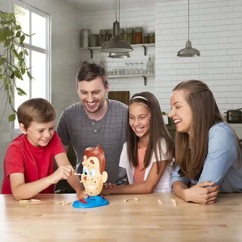 MEACAOFG Novelty toys simulation face squeeze pimple toys popping pimples parent-child board games funny family party games