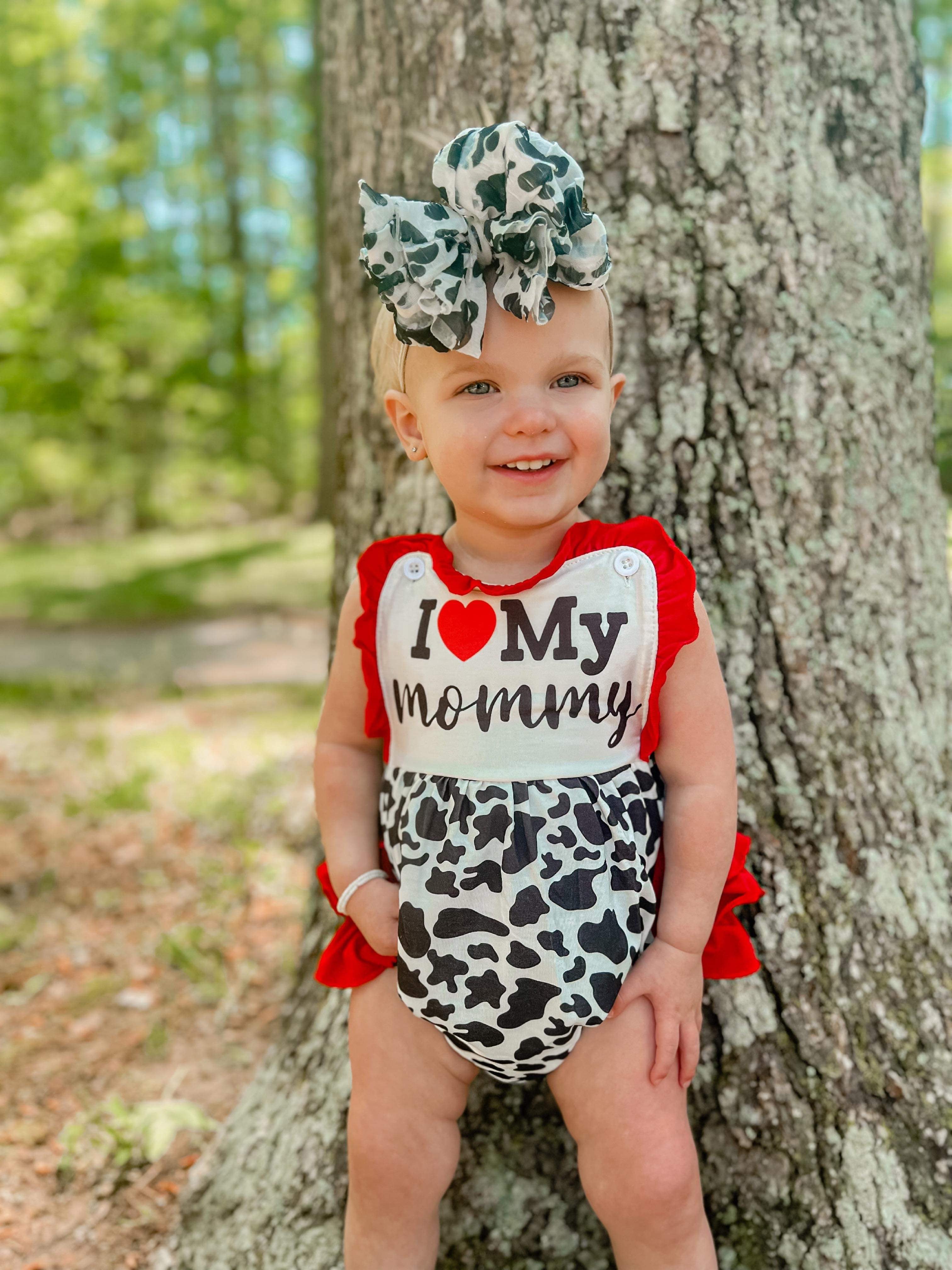 Cow I love my mommy Romper