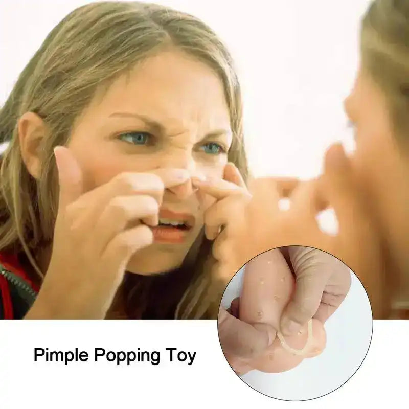 MEACAOFG New Nose Pimple Popping Popper Anti Stress Funny Remover Stop Squeeze Acne Anti Stress Novelty Toy For Kid