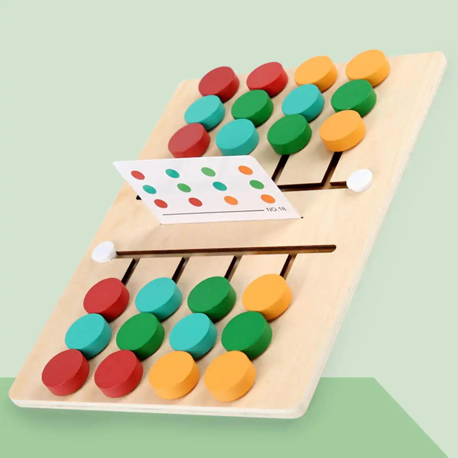 Slide Puzzle Toy Developing Educational Toy Jigsaw Wooden Board Game for Toddlers Kids