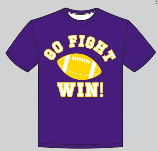 Go, Fight, Win Purple Modal Shirt