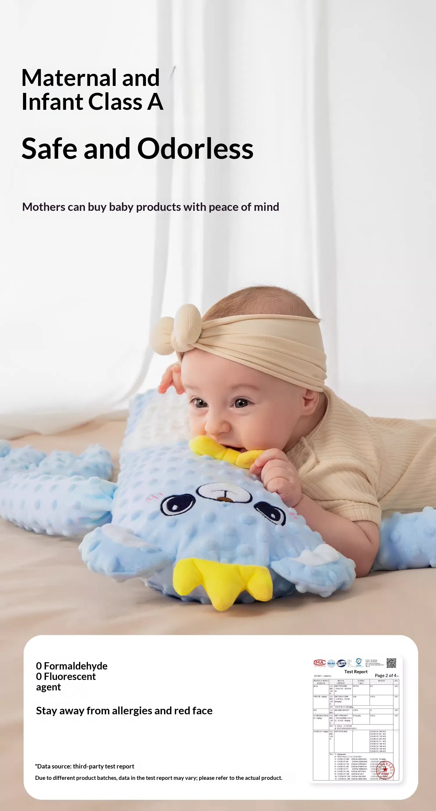 MEACAOFG Baby Soothing Sleep Companion - Interactive Sensory Toy for Newborns 0-12 Months